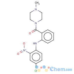 CAS No:65514-72-9 1-[2-[(4-chloro-2-nitrophenyl)amino]benzoyl]-4-methyl-piperazine