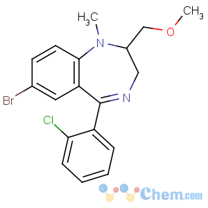 CAS No:65517-27-3 7-bromo-5-(2-chlorophenyl)-2-(methoxymethyl)-1-methyl-2,3-dihydro-1,<br />4-benzodiazepine