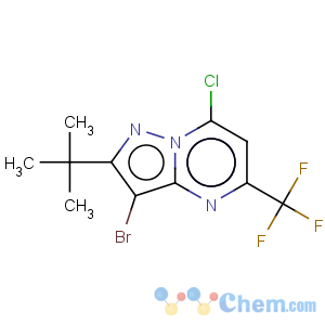 CAS No:655235-50-0 3-Bromo-2-(tert-butyl)-7-chloro-5-(trifluoromethyl)pyrazolo[1,5-a]pyrimidine