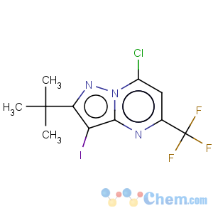 CAS No:655235-52-2 2-(tert-Butyl)-7-chloro-3-iodo-5-(trifluoromethyl)pyrazolo[1,5-a]pyrimidine