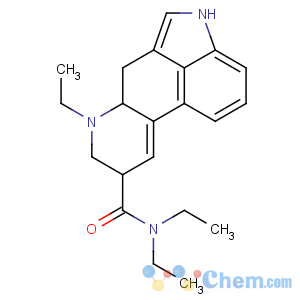 CAS No:65527-62-0 (6aR,9R)-N,N,7-triethyl-6,6a,8,9-tetrahydro-4H-indolo[4,<br />3-fg]quinoline-9-carboxamide