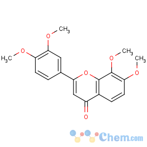 CAS No:65548-55-2 2-(3,4-dimethoxyphenyl)-7,8-dimethoxychromen-4-one