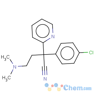 CAS No:65676-21-3 alpha-(4-chlorophenyl)-alpha-[2-(dimethylamino)ethyl]pyridine-2-acetonitrile