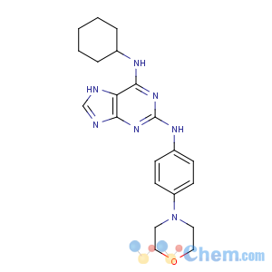 CAS No:656820-32-5 6-N-cyclohexyl-2-N-(4-morpholin-4-ylphenyl)-7H-purine-2,6-diamine