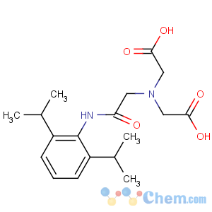 CAS No:65717-97-7 2-[carboxymethyl-[2-[2,6-di(propan-2-yl)anilino]-2-oxoethyl]amino]acetic<br />acid