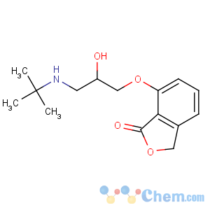 CAS No:65776-67-2 7-[3-(tert-butylamino)-2-hydroxypropoxy]-3H-2-benzofuran-1-one