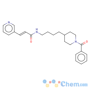 CAS No:658084-64-1 (E)-N-[4-(1-Benzoyl-piperidin-4-yl)-butyl]-3-pyridin-3-yl-acrylamide