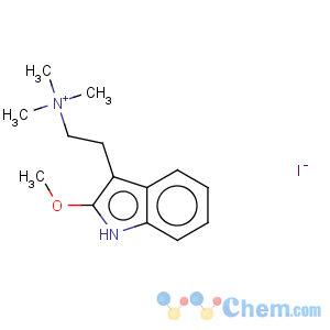 CAS No:6582-72-5 2-(2-methoxy-1H-indol-3-yl)-N,N,N-trimethylethanaminium iodide