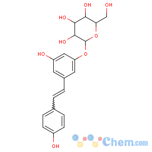 CAS No:65914-17-2 (2S,3R,4S,5S,<br />6R)-2-[3-hydroxy-5-[(E)-2-(4-hydroxyphenyl)ethenyl]phenoxy]-6-<br />(hydroxymethyl)oxane-3,4,5-triol