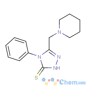 CAS No:65924-80-3 4-phenyl-3-(piperidin-1-ylmethyl)-1H-1,2,4-triazole-5-thione