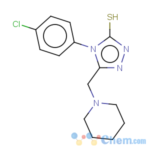 CAS No:65924-81-4 3H-1,2,4-Triazole-3-thione,4-(4-chlorophenyl)-2,4-dihydro-5-(1-piperidinylmethyl)-