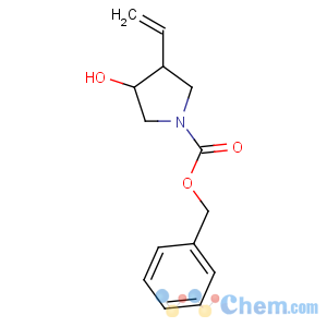 CAS No:65997-18-4 benzyl (3S,4R)-3-ethenyl-4-hydroxypyrrolidine-1-carboxylate