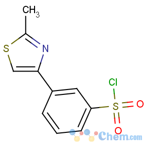 CAS No:66047-75-4 3-(2-methyl-1,3-thiazol-4-yl)benzenesulfonyl chloride