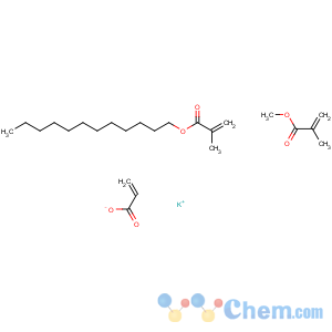CAS No:66090-76-4 potassium; dodecyl 2-methylprop-2-enoate; methyl 2-methylprop-2-enoate; prop-2-enoate