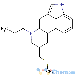 CAS No:66104-22-1 (6aR,9R,10aR)-9-(methylsulfanylmethyl)-7-propyl-6,6a,8,9,10,<br />10a-hexahydro-4H-indolo[4,3-fg]quinoline