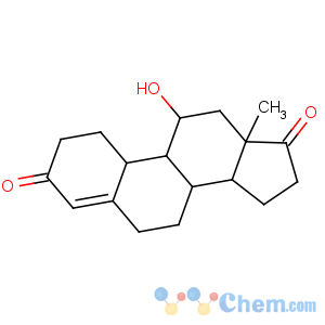 CAS No:6615-00-5 (8S,9S,10R,11R,13S,14S)-11-hydroxy-13-methyl-1,2,6,7,8,9,10,11,12,14,15,<br />16-dodecahydrocyclopenta[a]phenanthrene-3,17-dione