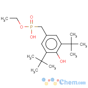 CAS No:66165-37-5 Phosphonicacid, P-[[3,5-bis(1,1-dimethylethyl)-4-hydroxyphenyl]methyl]-, monoethyl ester