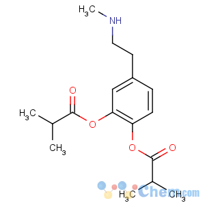 CAS No:66195-31-1 [4-[2-(methylamino)ethyl]-2-(2-methylpropanoyloxy)phenyl]<br />2-methylpropanoate