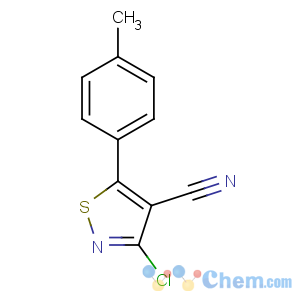 CAS No:662138-23-0 3-chloro-5-(4-methylphenyl)-1,2-thiazole-4-carbonitrile