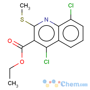 CAS No:662138-33-2 ethyl 4,8-dichloro-2-(methylthio)quinoline-3-carboxylate