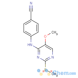 CAS No:6623-82-1 Benzonitrile,4-[[5-methoxy-2-(methylthio)-4-pyrimidinyl]amino]-