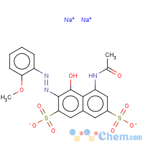 CAS No:6625-46-3 2,7-Naphthalenedisulfonicacid, 5-(acetylamino)-4-hydroxy-3-[2-(2-methoxyphenyl)diazenyl]-, sodium salt(1:2)
