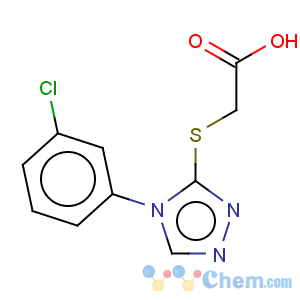 CAS No:66297-69-6 {[4-(3-chlorophenyl)-4H-1,2,4-triazol-3-yl]thio}acetic acid