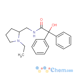 CAS No:66304-03-8 N-[(1-ethylpyrrolidin-2-yl)methyl]-2-hydroxy-2,2-diphenylacetamide