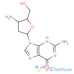 CAS No:66323-49-7 2-amino-9-[(2R,4S,<br />5S)-4-amino-5-(hydroxymethyl)oxolan-2-yl]-3H-purin-6-one