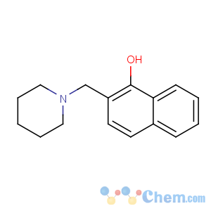 CAS No:6638-91-1 2-(piperidin-1-ylmethyl)naphthalen-1-ol