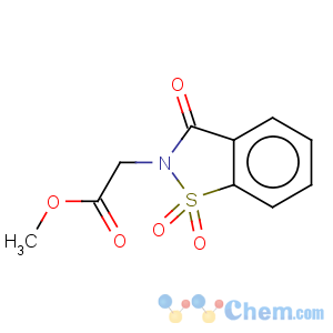 CAS No:6639-62-9 1,2-Benzisothiazole-2(3H)-aceticacid, 3-oxo-, methyl ester, 1,1-dioxide