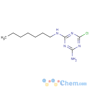 CAS No:6642-22-4 6-chloro-N-heptyl-1,3,5-triazine-2,4-diamine