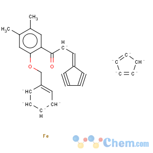 CAS No:6642-91-7 1-(2-benzyloxy-4,5-dimethyl-phenyl)-3-(1-cyclopenta-2,4-dienyl)prop-2-en-1-one