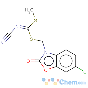 CAS No:664322-03-6 Carbonimidodithioicacid, cyano-, (6-chloro-2-oxo-3(2H)-benzoxazolyl)methyl methyl ester (9CI)