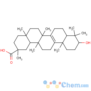CAS No:664374-03-2 (2R,4aS,6aS,8aR,10S,12aS,14aS,14bR)-10-hydroxy-2,4a,6a,9,9,12a,<br />14a-heptamethyl-1,3,4,5,6,7,8,8a,10,11,12,13,14,<br />14b-tetradecahydropicene-2-carboxylic acid