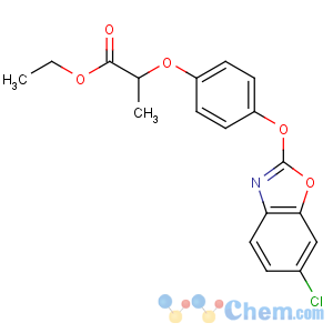 CAS No:66441-23-4 ethyl 2-[4-[(6-chloro-1,3-benzoxazol-2-yl)oxy]phenoxy]propanoate