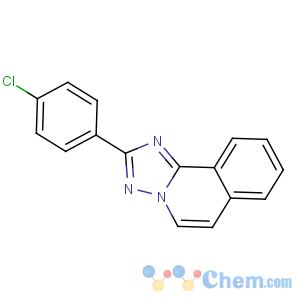 CAS No:66535-86-2 2-(p-CHLOROPHENYL)-s-TRIAZOLO(5,1-a) ISOQUINOLINE			