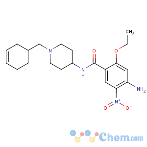 CAS No:66564-14-5 4-amino-N-[1-(cyclohex-3-en-1-ylmethyl)piperidin-4-yl]-2-ethoxy-5-<br />nitrobenzamide