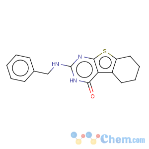 CAS No:66607-49-6 2-(benzylamino)-5,6,7,8-tetrahydro[1]benzothieno[2,3-d]pyrimidin-4(3H)-one