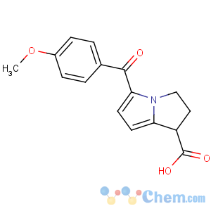 CAS No:66635-85-6 5-(4-methoxybenzoyl)-2,3-dihydro-1H-pyrrolizine-1-carboxylic acid