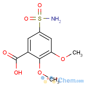 CAS No:66644-80-2 2,3-dimethoxy-5-sulfamoylbenzoic acid