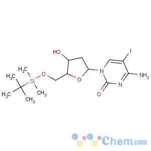 CAS No:666848-11-9 4-amino-1-[(2R,4S,<br />5R)-5-[[tert-butyl(dimethyl)silyl]oxymethyl]-4-hydroxyoxolan-2-yl]-5-<br />iodopyrimidin-2-one