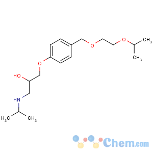 CAS No:66722-44-9 1-(propan-2-ylamino)-3-[4-(2-propan-2-yloxyethoxymethyl)phenoxy]propan-<br />2-ol