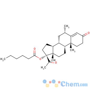 CAS No:6678-23-5 (6alpha)-6-methyl-3,20-dioxopregn-4-en-17-yl hexanoate