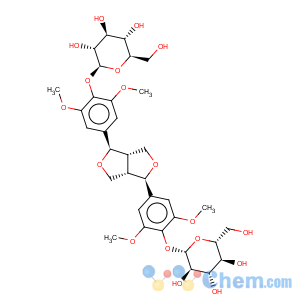 CAS No:66791-77-3 4-{(1R,3aS,4R,6aS)-4-[4-(beta-D-glucopyranosyloxy)-3,5-dimethoxyphenyl]tetrahydro-1H,3H-furo[3,4-c]furan-1-yl}-2,6-dimethoxyphenyl beta-D-glucopyranoside