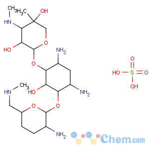 CAS No:66803-19-8 (2R,3R,4R,5R)-2-[(1S,2S,3R,4S,6R)-4,6-diamino-3-[(2R,3R,<br />6S)-3-amino-6-(methylaminomethyl)oxan-2-yl]oxy-2-hydroxycyclohexyl]oxy-<br />5-methyl-4-(methylamino)oxane-3,5-diol