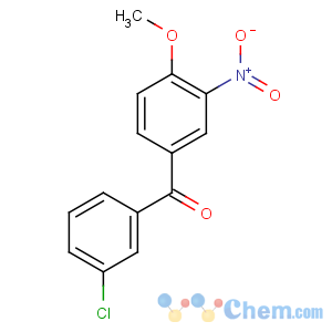 CAS No:66938-41-8 (3-chlorophenyl)-(4-methoxy-3-nitrophenyl)methanone