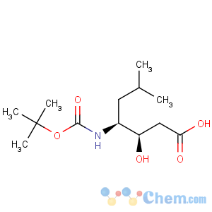 CAS No:66967-01-9 Heptanoic acid,4-[[(1,1-dimethylethoxy)carbonyl]amino]-3-hydroxy-6-methyl-, (3R,4S)-