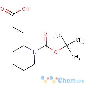 CAS No:669713-96-6 3-[1-[(2-methylpropan-2-yl)oxycarbonyl]piperidin-2-yl]propanoic acid