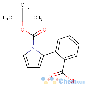 CAS No:669713-99-9 2-[1-[(2-methylpropan-2-yl)oxycarbonyl]pyrrol-2-yl]benzoic acid